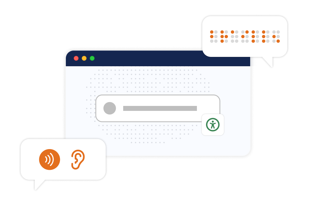 Accessible widget