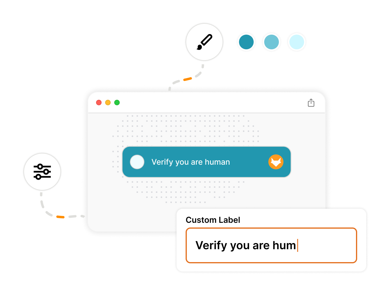 Themed CAPTCHA widget