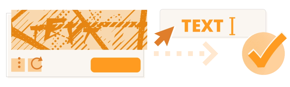 Text-based CAPTCHAs often require users to decipher distorted characters.